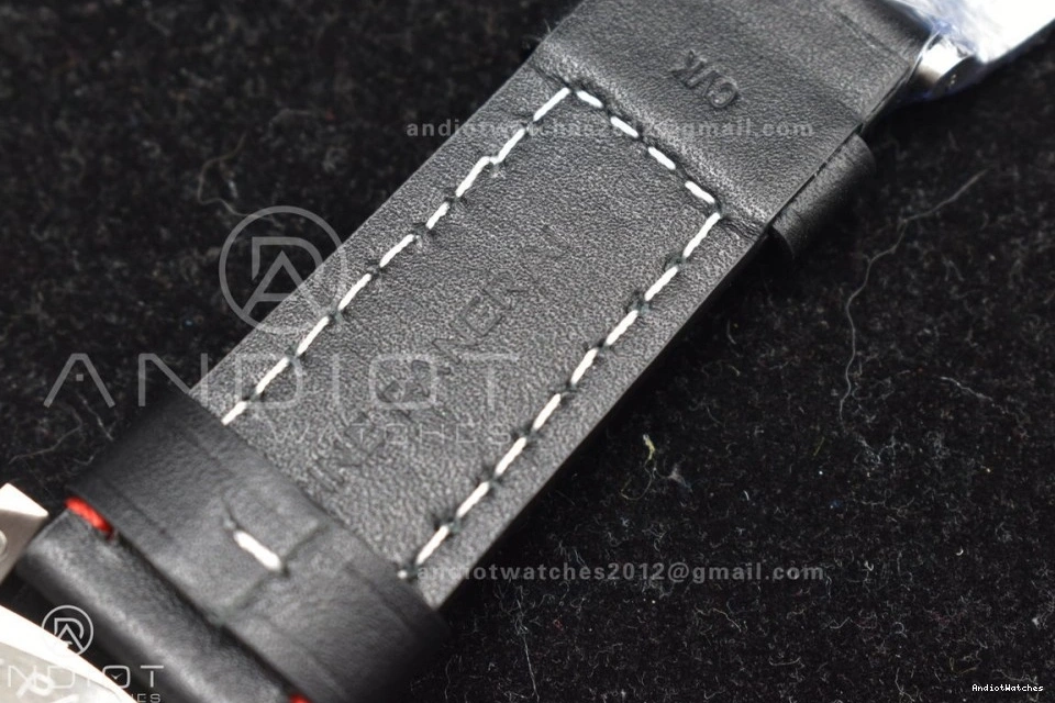 on  PAM732 Strap Green 1:1 P OnTrend Dial Leather Brown Dark Best 999 TTF Edition 0210